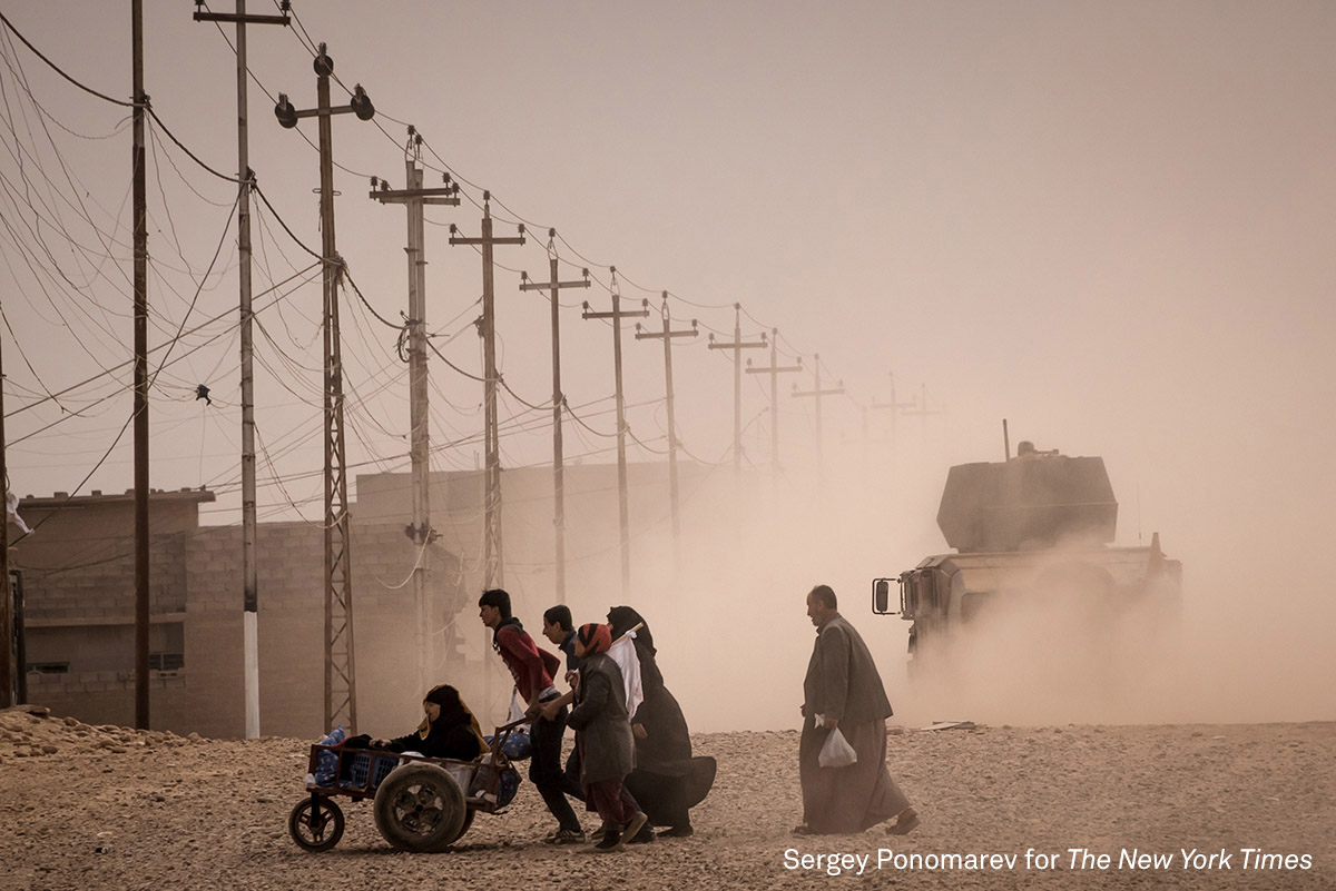 Fleeing Mosul