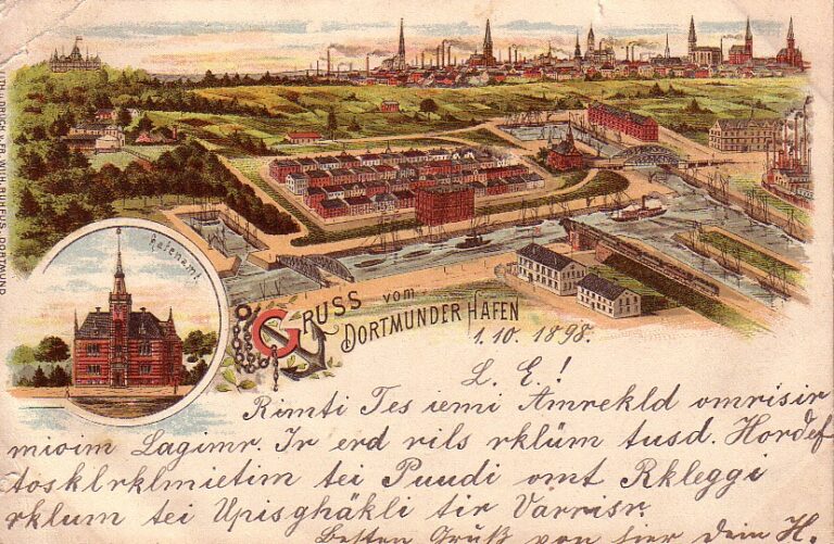 Kartengruß aus Dortmund 1898 (Sammlung Klaus Winter)
