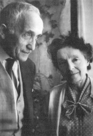 Die jüdische Exilschriftstellerin Nelly Sachs und Walter A. Berendsohn.