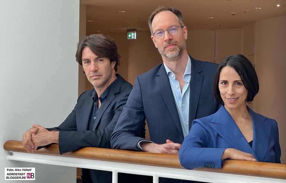 Das neue Fürhungstrio: (v.li.): Edward Clug, Dr. Jaš Otrin und Annabelle Lopez-Ochoa.