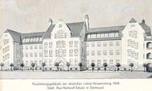 Die ehemalige Paul-Gerhardt-Schule an der Kielstraße, heute Kleine-Kielstraße, 1908