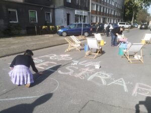 Die Spielstraßen sollen Kindern die Möglichkeiten bieten, sich austoben zu können.